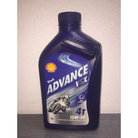SHELL ADVANCE VSX 4T 15W50 SEMI-SINTÉTICO - 1 LITRO