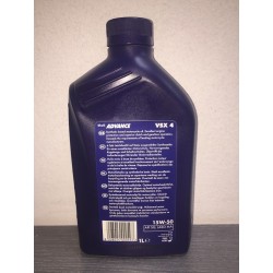 SHELL ADVANCE VSX 4T 15W50 SEMI-SINTÉTICO - 1 LITRO 2