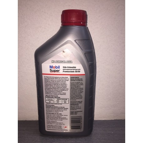MOBIL SUPER ANTICONGELANTE REFRIGERANTE 50/50 -...