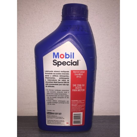 MOBIL SPECIAL 20W50 MINERAL - 1 LITRO