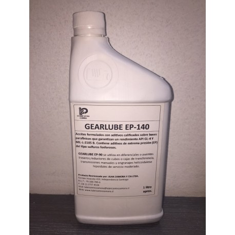 ACEITE REENVASADO GEARLUBE EP-140 - 1 LITRO
