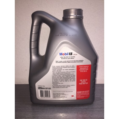 MOBIL 1 5W50 SINTETICO - 4 LITROS