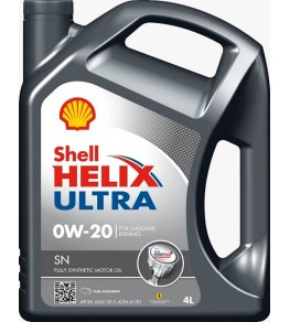 SHELL HELIX ULTRA 0W20 SINTÉTICO - 4 LITROS