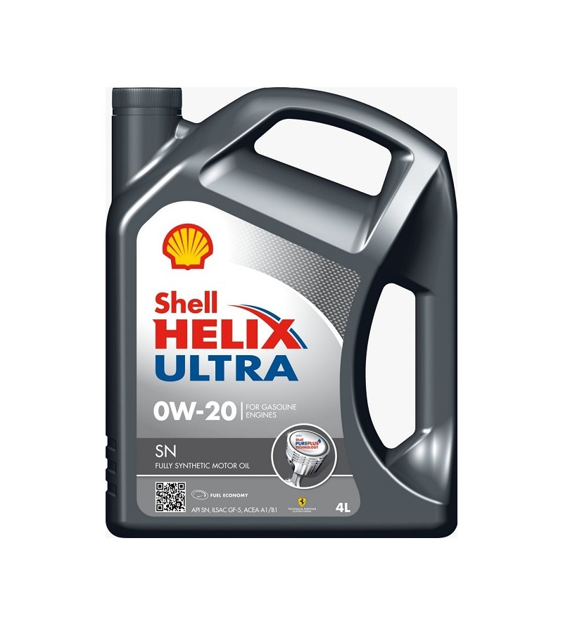 SHELL HELIX ULTRA 0W20 SINTÉTICO - 4 LITROS