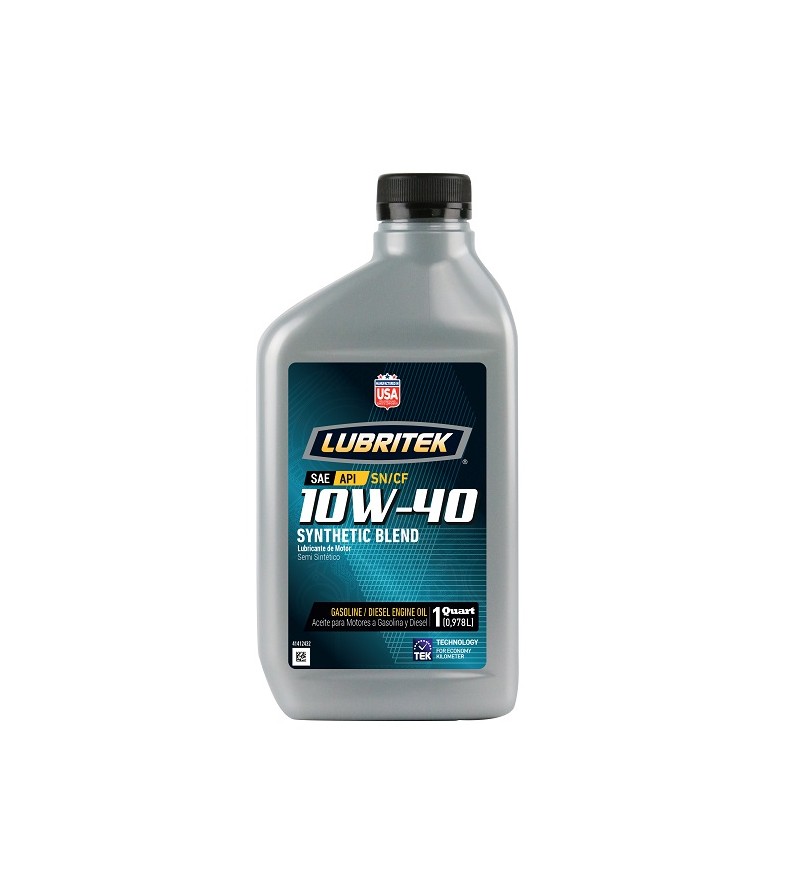 LUBRITEK 10W40 SN  SEMI SINTÉTICO - 946CC