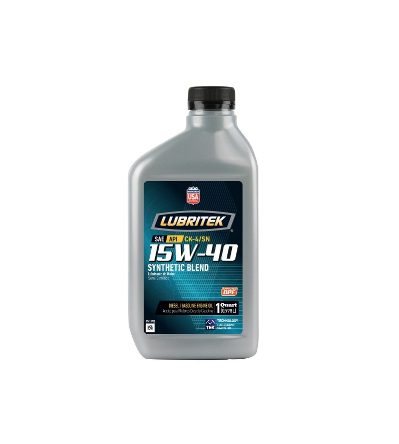 LUBRITEK 15W40 CK-4/SN SEMI SINTÉTICO - 946CC