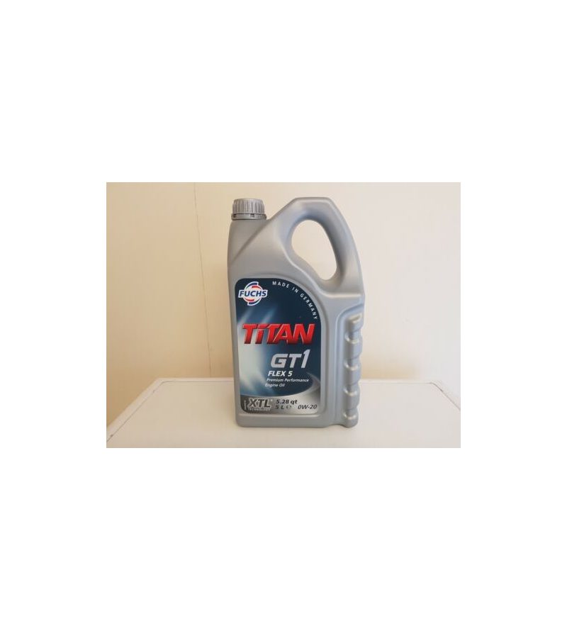 FUCHS TITAN GT1 FLEX 5 0w20 - 5 LITROS C5 C6 SP RC LL17F