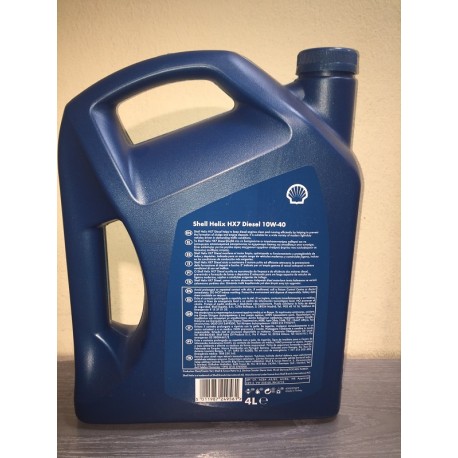 SHELL HELIX HX7 DIESEL 10W40 SEMI SINTETICO - 4...