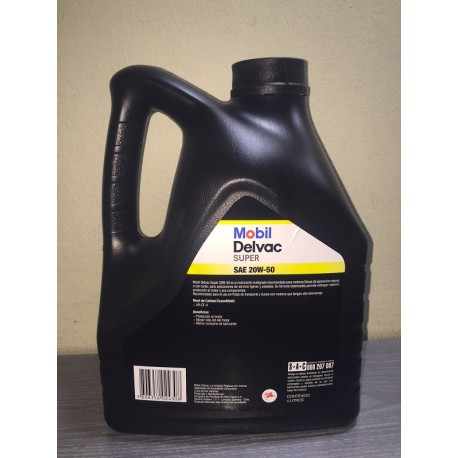 MOBIL DELVAC SUPER 20W50 MINERAL - 4 LITROS